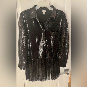 Sequin tasseled top from River Island in the UK